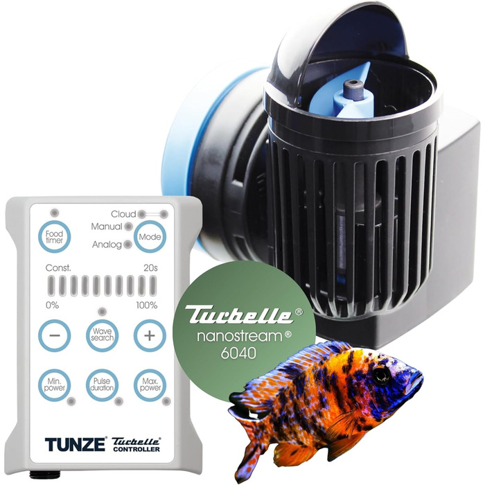 Проточний насос TUNZE Turbelle stream 3+ для акваріума, 2500-15000 л/год, пропелерний, з магнітним кріпленням до скла 19 мм