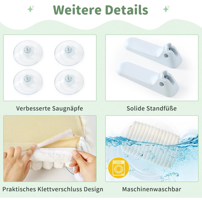 Ліжко для котів GUUSII HOME на вікно, розкладне, з присосками, 54x30 см (біле, M)