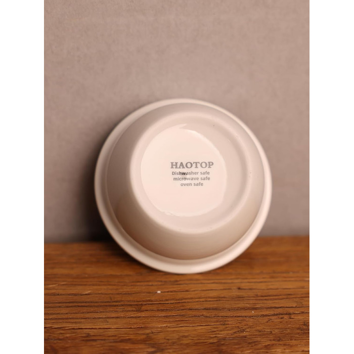Миска для котів та дрібних тварин HAOTOP, керамічна, біла, 9,9 x 4,6 см