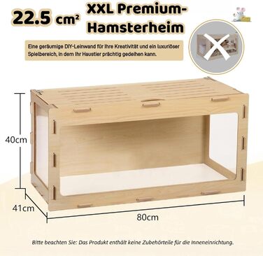 Клітка для хом'яків, морських свинок та шиншил, з відкривною кришкою та вентиляційними отворами