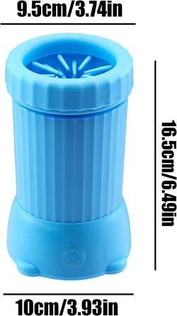 Автоматичний мийник лап для собак Pomurom, USB, для середніх собак, для дому, зелений (блакитний)