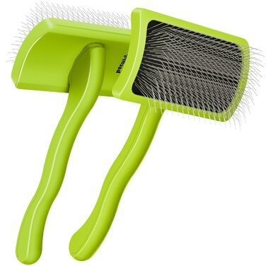 Професійна щітка Pecute Slicker для собак, видаляє підшерсток, ковтуни, 25 мм, S. Ідеально для пуделів, тедді, кокапу, довгошерстих собак. Без липких кульок.