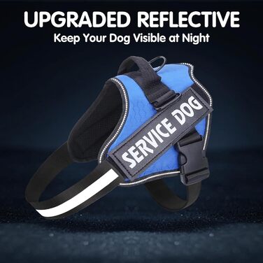 Шлейка для собак проти тяги, дихаюча, регульована, для прогулянок та дресирування, нагрудник, для вулиці, легкий контроль, XS, синій