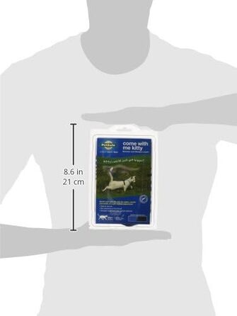 Шлейка для котів PetSafe Come with Me Kitty з еластичним повідцем, розмір S, синя