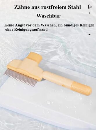 Щітка для догляду за тваринами Fellblitz - самоочисна, для довгого та короткого хутра, зелена