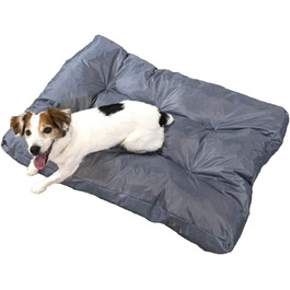 Ліжко для собак Bananair - м'яке та зручне, водовідштовхуючий матеріал, легко чистити. XXL подушка/корзина для собак, різні розміри/кольори (90 x 65 x 10 см, сірий)