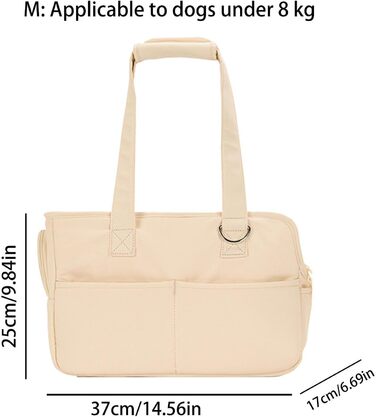 Транспортна сумка для собак та котів | Дихаюча переноска для тварин | Зміцнений ручка та вентиляційне вікно | Для подорожей, до ветеринара та прогулянок