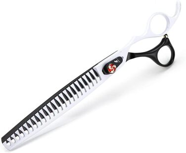 Професійна витончувальна та доглядова ножиці для собак та котів, 8.0 дюймів, з зубчастими лезами