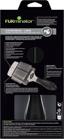 FURminator Zupfbürte - маленька вискоблююча щітка для котів, цуценят та маленьких собак (L)