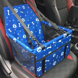 PETCUTE Складане автокрісло-переноска для собак і котів, з безпековим ременем, для подорожей, водонепроникне, з відбитком лапки