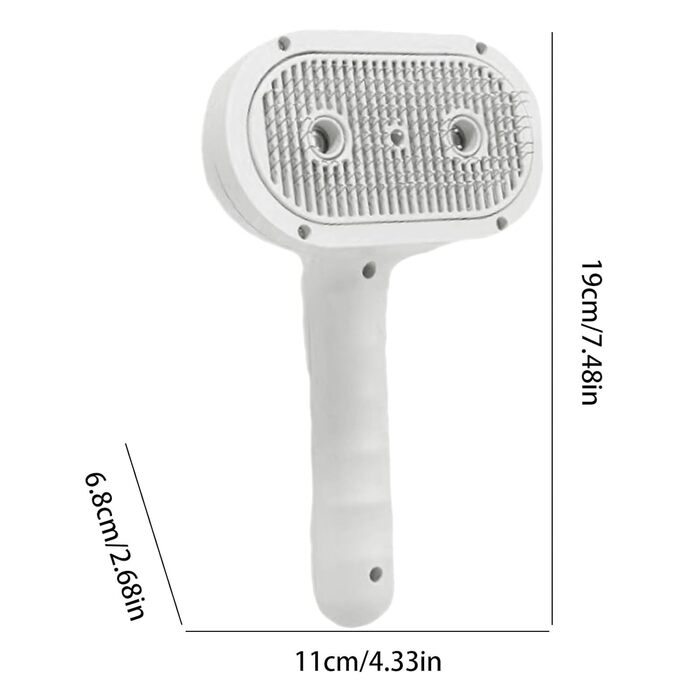 Бурштук для грумінгу собак Furrybasics: для здорового хутра та розпушування | Практична парова щітка для догляду за шерстю