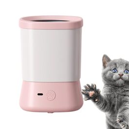 Очисник лап для собак WJnflQN, щітка з 2 рівнями швидкості для миття лап, аксесуар для догляду в подорожах, вдома, після прогулянок, на природі, походах, кемпінгу, рожевий