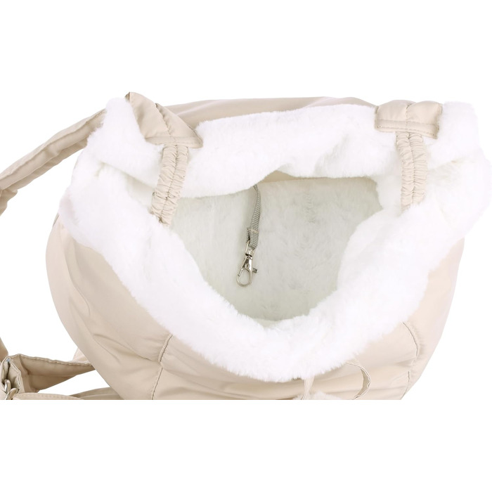 Трапельник для собак та котів Cuddi Beige – зручна та стильна сумка-переноска | 32x22x25 см