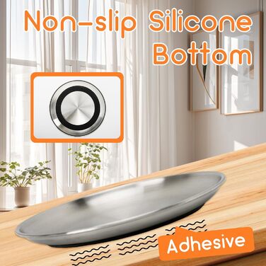 Набори мисок для котів та дрібних тварин Elisabe Katzennapfe (6 шт.) з нержавіючої сталі, 17 см, антиковзний, проти втоми вусів