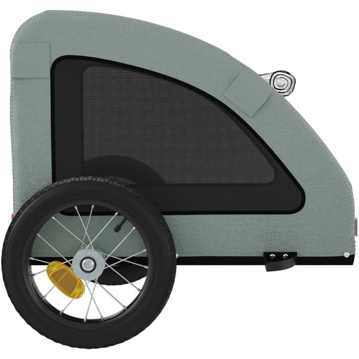 Причіп для велосипеда Gecheer для собак, зелений, з відбивачами, 124 x 53 x 53 см