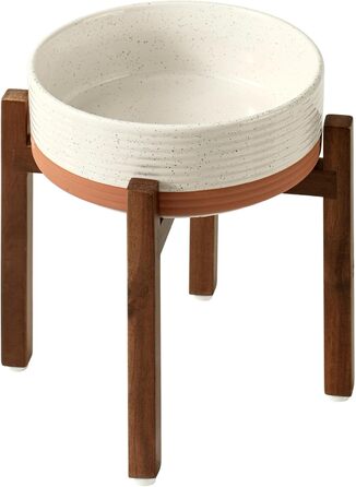 Керамічна годівниця та миска для води Havniva для собак маленьких порід, з неслизьким дном (1800 мл, арктичний білий)