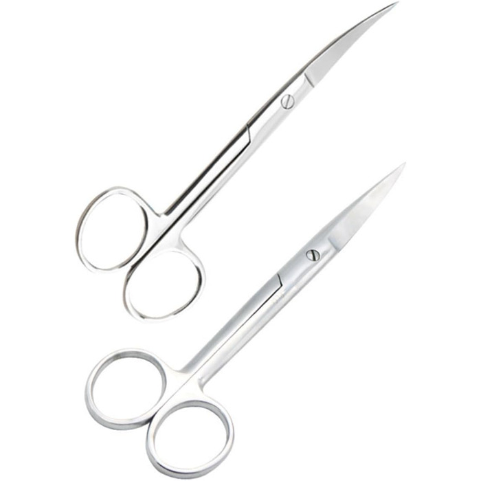 Набір професійних ножиць для грумінгу собак та котів BESTYASH (4 шт.) - прямі та зігнуті, нержавіюча сталь, ергономічний дизайн