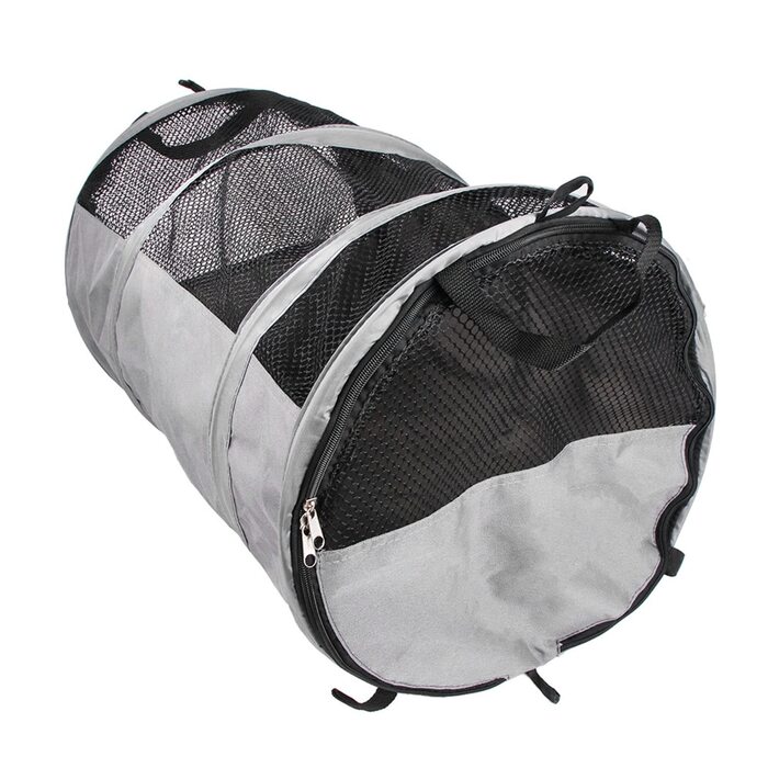 Транспортна переноска для собак Cuque, Oxford-тканина, стійка до укусів, водонепроникна, складна, з дихаючою сіткою, легка для автокрісла (38 x 15 x 21 см)