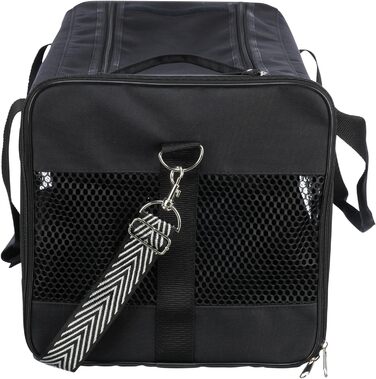 Траспортна сумка для собак TRIXIE Ryan – 26 × 27 × 47 см – до 6 кг – з верхнім відкриванням, знімний плечовий ремінь та коротка шлейка – зовнішня кишеня – знімна підкладка – 28841 (L 54 x B 30 x H 30 cm)