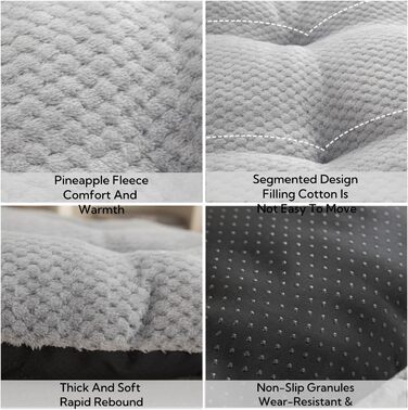 М'яка підстилка для собак Fesky: підстилка в переноску, лежанка для собак, килимок для песиків, 55x40 см сірий