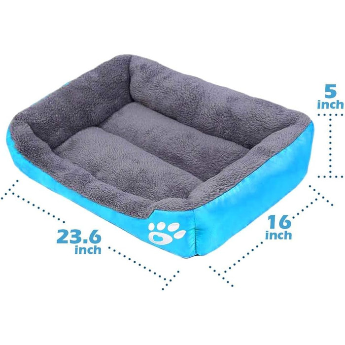 Килимок для собак Powerking: м'який, миючий, для собак, цуценят, сон та невеликих домашніх тварин (Світло-блакитний)