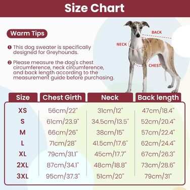 Теплий пуловер для грейхаунда, віппета та інших маленьких собак. Червоний, розмір L