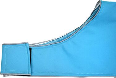 Водонепроможний та вітрозахисний софтшел-дощовик для собак, світло-блакитний, розмір M