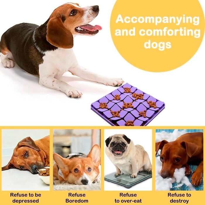 Килимок для годування собак Leckmatte, силіконовий килимок-головоломка для повільного годування собак та котів, з присосками, сірий