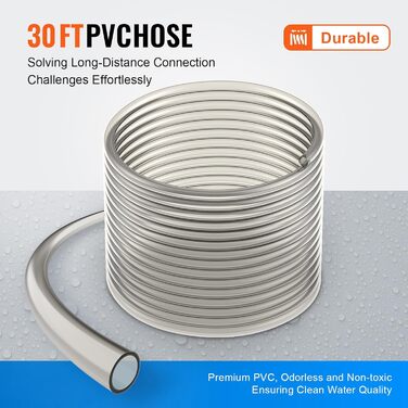 Акваріумний пилосос VEVOR з 9 м PVC-шлангом: кисневий насос для очищення ґрунту та води в акваріумі