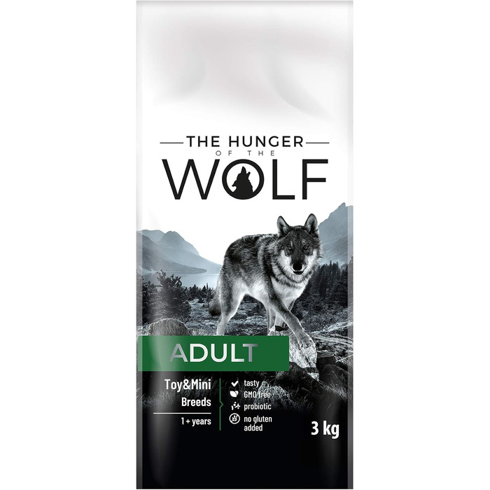 Сухий корм для собак великих та дуже великих порід The Hunger of the Wolf з куркою та ягнятими для здоров'я суглобів, 14 кг
