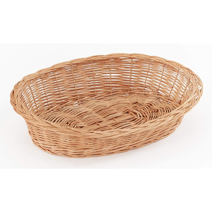 Корзина для собак Tigana з плетінням з лози, з натуральної соломи, 70 см (без подушки)