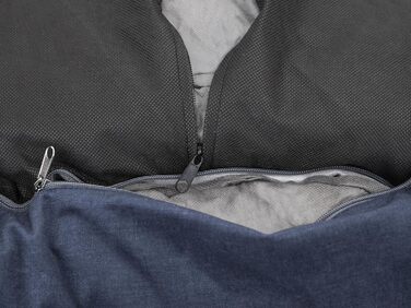 Собаче ліжко DOGGY XL 82x63 см, синє, ортопедичне ліжко-матрац для собак, лежак з прошивкою, диван для домашніх тварин