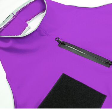 Водонепроникний жилет для собак Softshell з порталом для повідка та клямкою (S, фіолетовий)