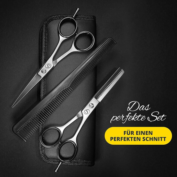 Набір для стрижки волосся | Професійні ножиці для стрижки | Якісний набір для стрижки для жінок та чоловіків | Професійні ножиці для волосся з чохлом