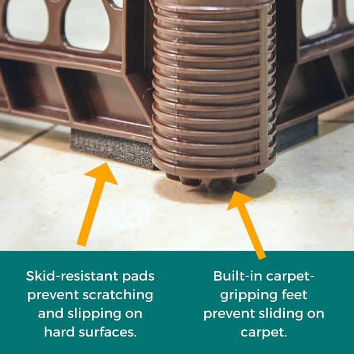 Laufstall для собак North States MYPET Petyard, 6 панелей, розкладний, 66 см, коричневий (для дому та вулиці)