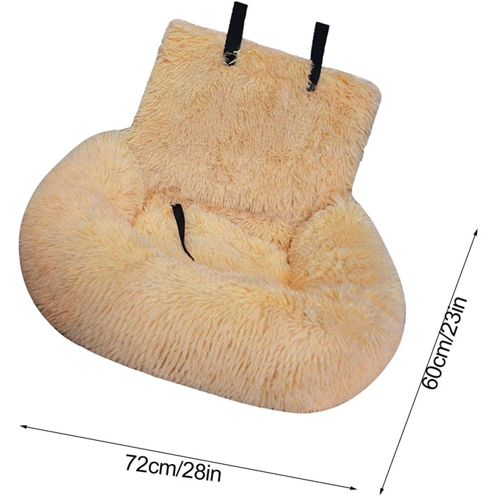 Автоматизоване ліжко для собак Autoitz: знімне, безпечне, тепле, для домашнього використання та в авто (Apricot, M)
