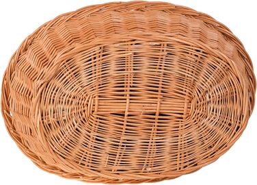 Корзина для собак з лози, корзина для тварин, корзина для котів (Чорний, 100x75 H27)