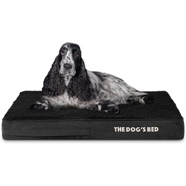 Ортопедичне ліжко для собак, середнього розміру, плюш, 86 x 56 x 10 см, вологостійке, з ефектом пам'яті