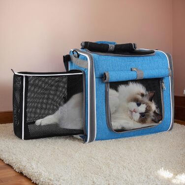 Корзина для собак на велосипед Hitburu - регульована сумка-рюкзак для транспортування, вилазок, велопоходів, кемпінгу та піших прогулянок