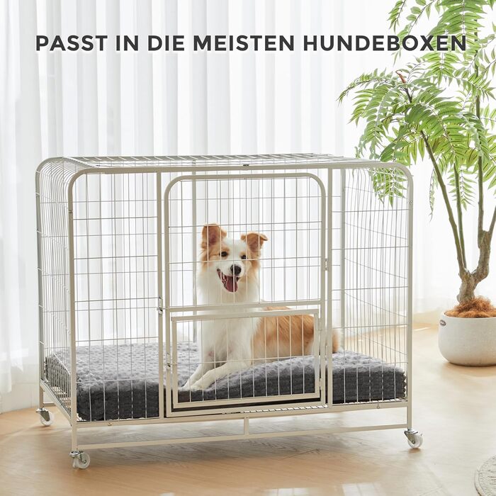 Ортопедичний килимок для собак - м'який лежак для тварин, неслизький, теплий, сірий, 60x45x12 см