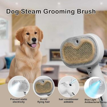Парові щітки для котів та собак, масажні щітки з водяним туманом для догляду за шерстю
