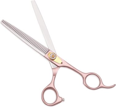 Набір професійних ножиць для собак 2 в 1: прямі та розріджуючі, ергономічні ручки, розмір 7.0 дюймів