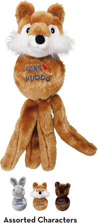 KONG Wubba Friends – іграшка-апорт для малих собак із пискавкою, різні фігурки