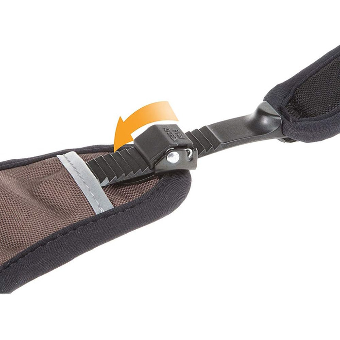 Шлейка для собак Ferplast ERGOTREKKING, коричнева, XL, з 6 застібками, витривала, з регулюванням, світловідбиваюча, з м'якою підкладкою