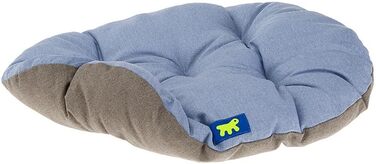 Крісло-лежанка для собак та котів Ferplast Relax, 65x42 см, бавовна, небесно-блакитний колір