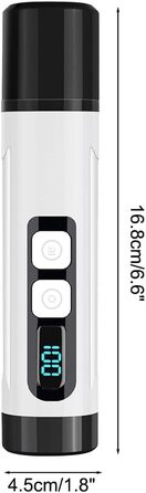 Електричний триммер для собак та котів MiOYOOW - безшумний, з LED-підсвіткою, 2 швидкості, 3 режими шліфування