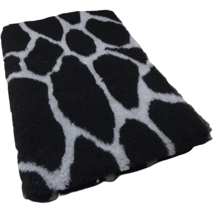 Кімоно для собак Vet-Bed Softbed Dry-Bed: вологостійкий килимок для собак, 22 мм ворс (1м x 1,60м, Жирафа, Чорний)