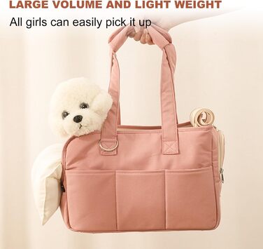 Сумка-переноска для собак маленьких порід до 4 кг, бавовняна, з подушкою, великі кишені