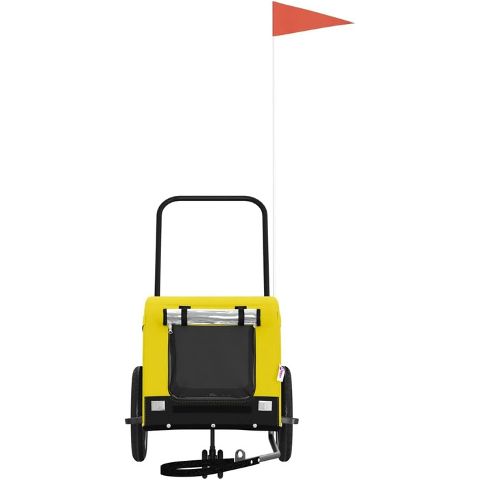 Причіп для велосипеда Gecheer для собак та інших домашніх тварин (124 x 53 x 53 см, жовто-чорний)