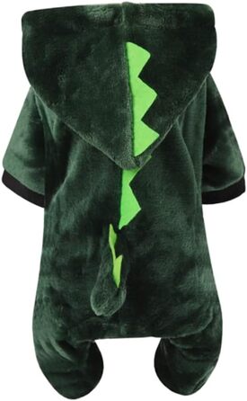 Костюм для собак - динозавр (зелений, xl) FRCOLOR - 3 шт. для свят, фотосесій та повсякденного носіння